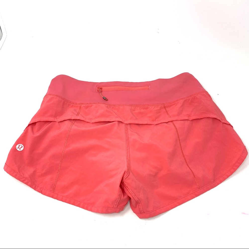 lululemon speed up shorts 2.5' size 2